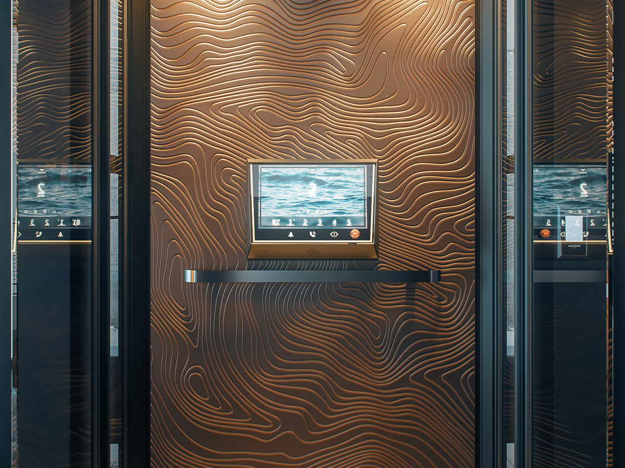 Antera Wood Grain Feature Wall